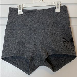 Doughnuts & Deadlifts spandex shorts